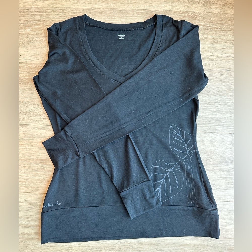 Icebreaker v neck merino wool sweater